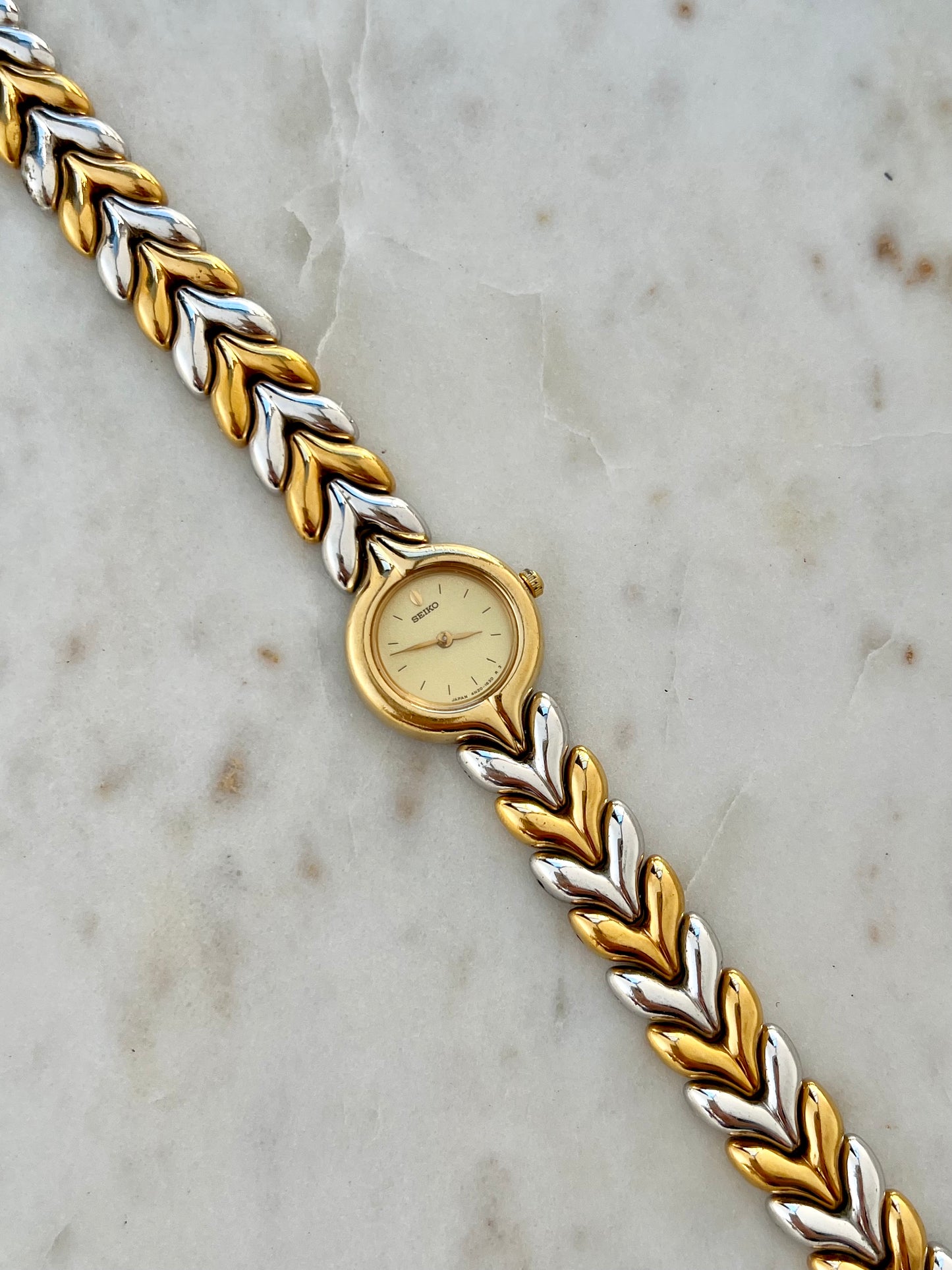 Seiko Two Tone Laurel Bracelet Women's Watch
