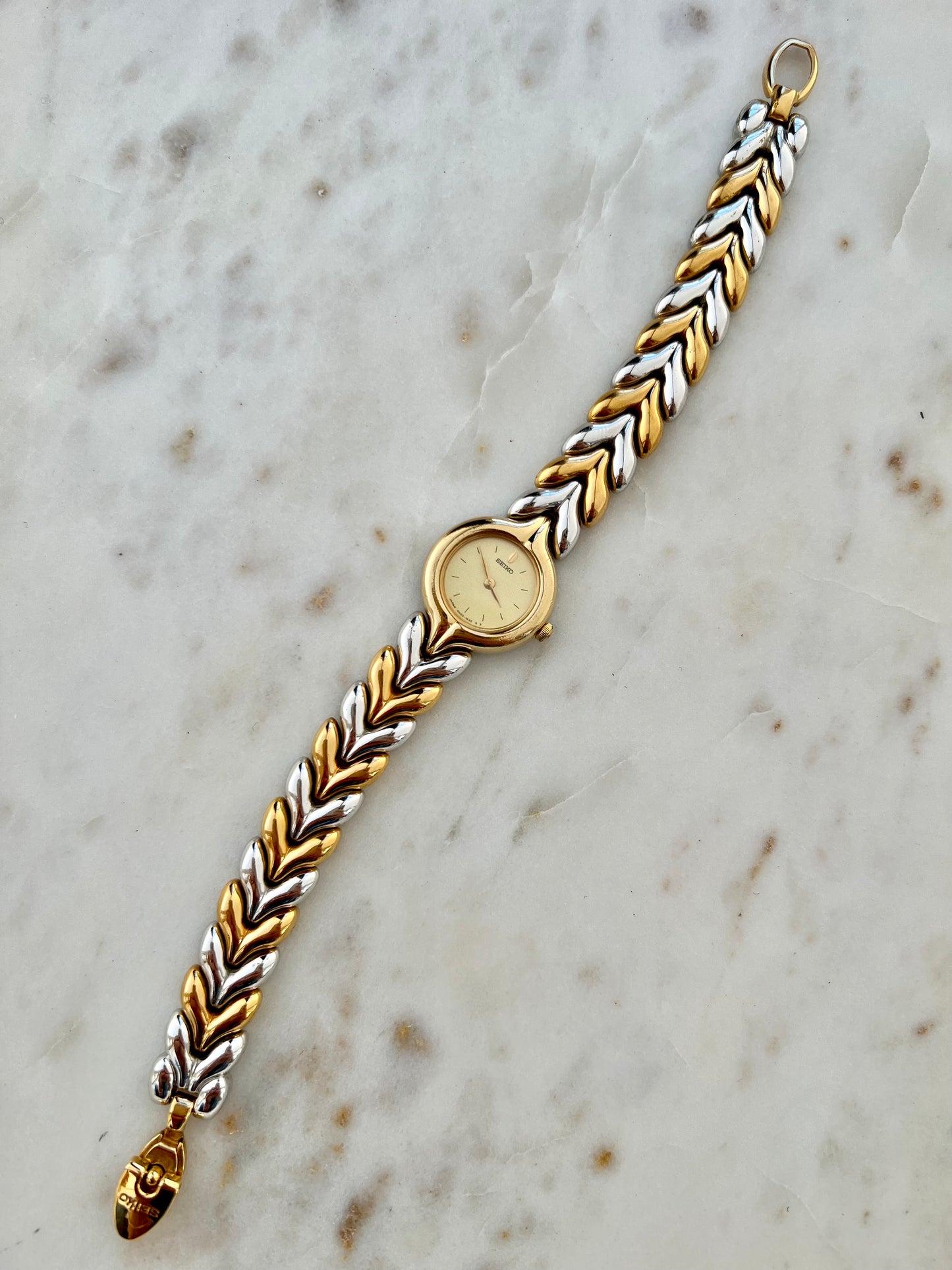 Seiko Two Tone Laurel Bracelet Women's Watch