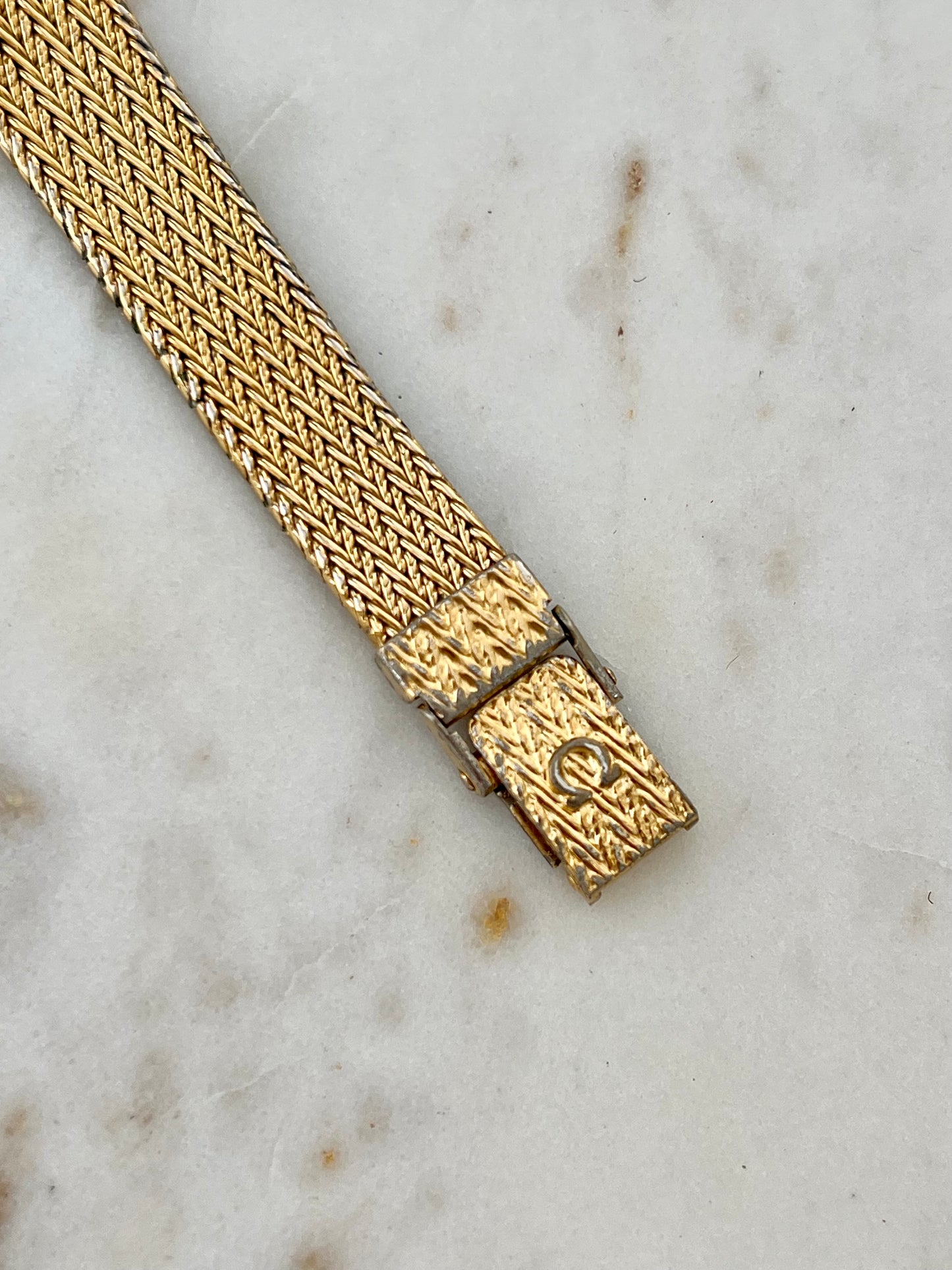 Omega De Ville Laurel Case Woven Bracelet Watch