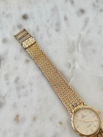 Omega De Ville Laurel Case Woven Bracelet Watch