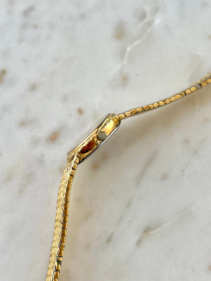 Omega De Ville Laurel Case Woven Bracelet Watch