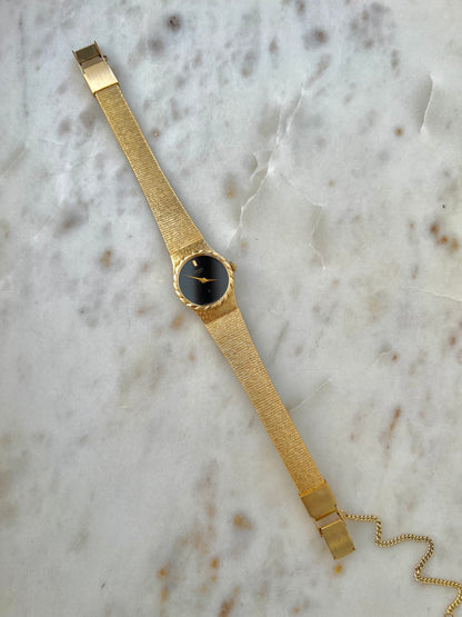 Seiko Rope Bezel Black Dial Bracelet Women's Watch