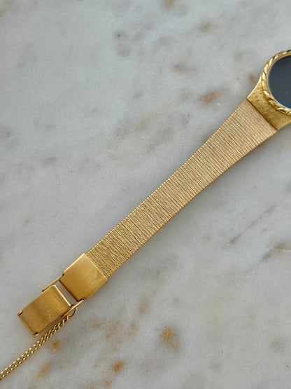 Seiko Rope Bezel Black Dial Bracelet Women's Watch