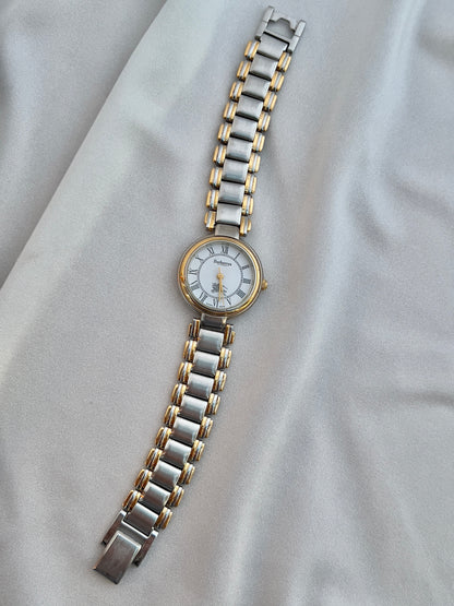 Burberrys Two-Tone White Roman Dial Ladies’ Watch