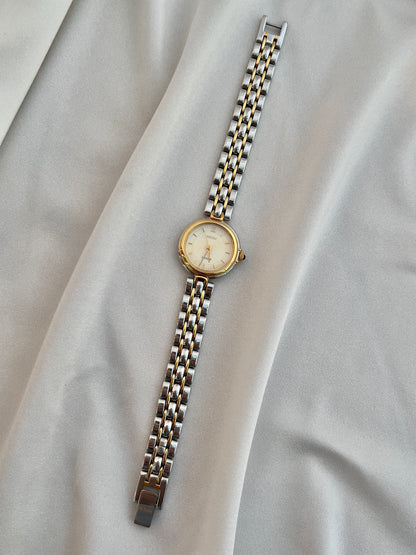 Seiko Exceline Two Tone Ladies’ Watch with Domed Crystal