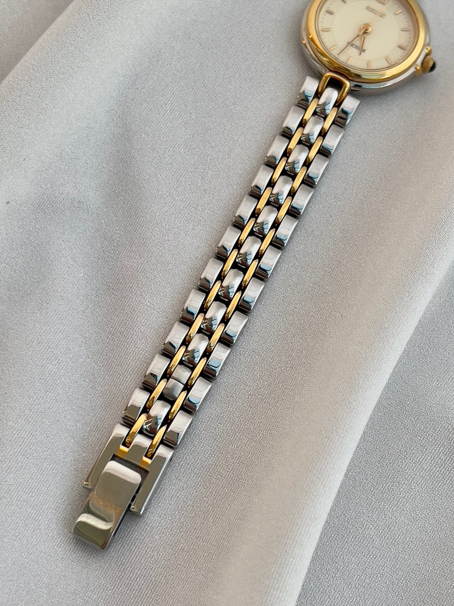 Seiko Exceline Two Tone Ladies’ Watch with Domed Crystal