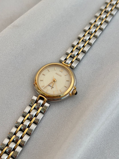 Seiko Exceline Two Tone Ladies’ Watch with Domed Crystal