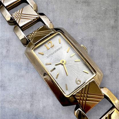 Burberry Tank Woman' Watch with Linked Bracelet