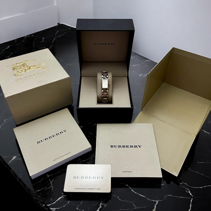 Burberry Tank Woman' Watch with Linked Bracelet