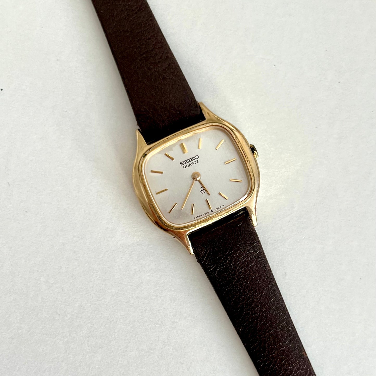 Seiko cushion Women's Watch in Gold