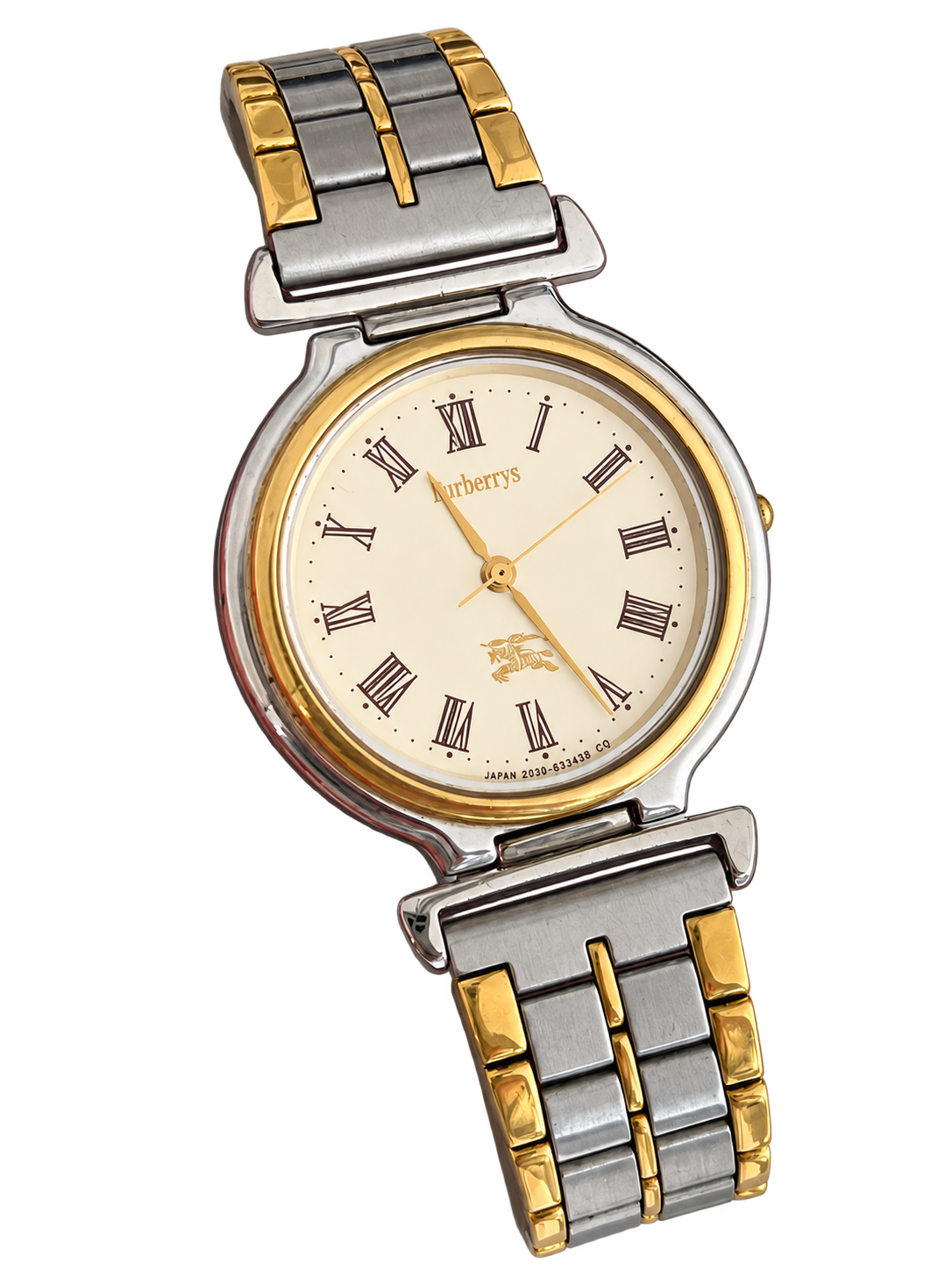 Burberry Cream Roman Dial Two Tone Bracelet Watch