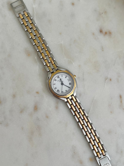 Christian Dior two tone Roman dial watch, view 3.