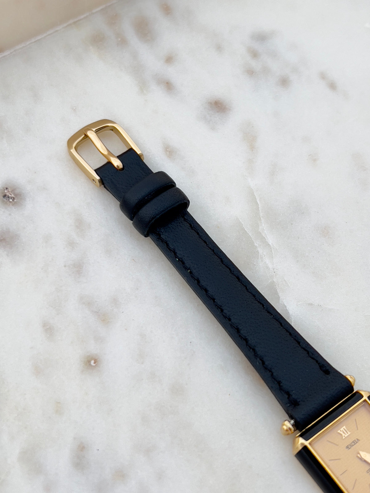 Citizen Excela Champagne Square Black Accent Women's Watch — product photograph 3, Gilded Hour NZ.