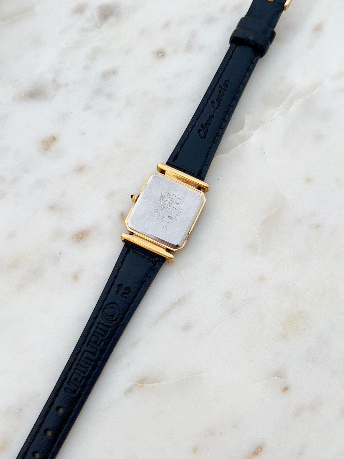 Citizen Excela Champagne Square Black Accent Women's Watch — product photograph 4, Gilded Hour NZ.