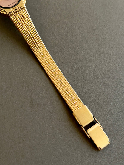 Citizen Pink Dial Gold Patterned Bracelet Women’s Watch — product photograph 5, Gilded Hour NZ.