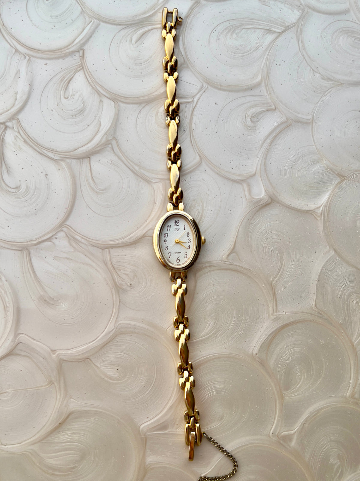 Citizen Fill Textured Arabic Dial Gold Tone Women's Watch | Product photograph 3