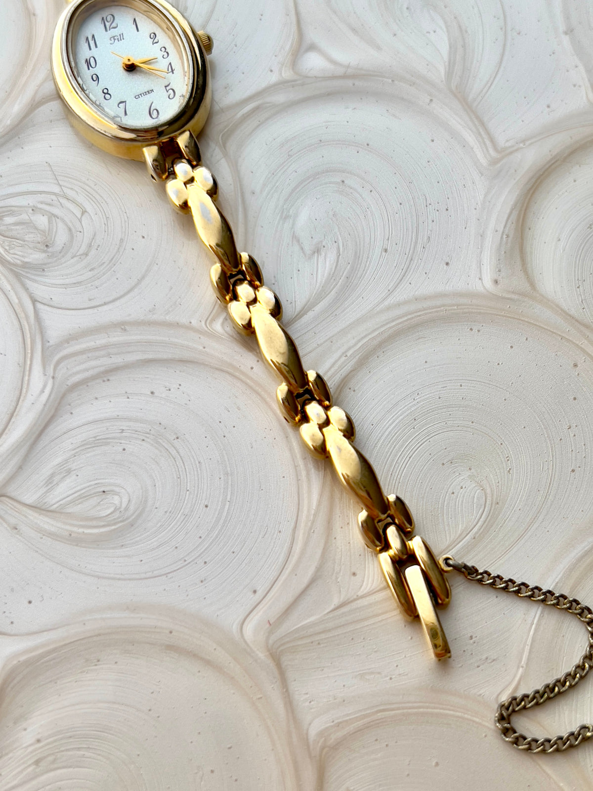 Citizen Fill Textured Arabic Dial Gold Tone Women's Watch | Product photograph 7