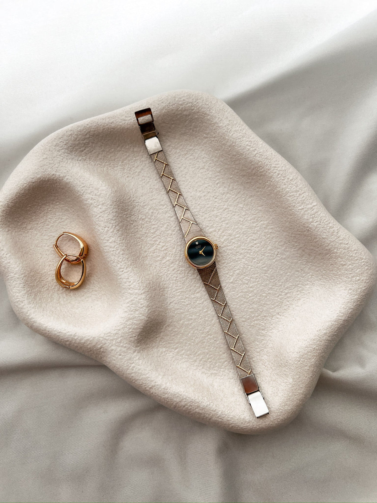 Citizen Black Dial Two Tone Bracelet Watch, product photograph 3.