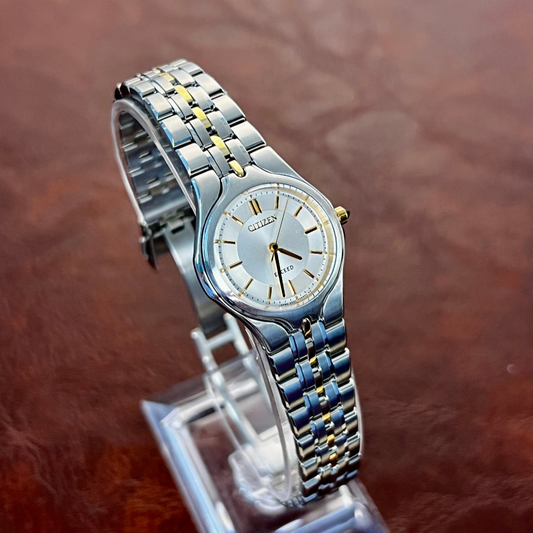 Citizen Sports Casual Two Tone Women's Watch; vintage watch product image 1.