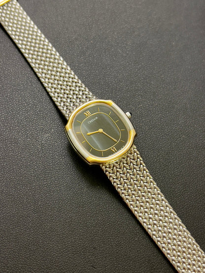 Credor Black Dancing Dial Mesh Bracelet Women's Watch — product photograph 2