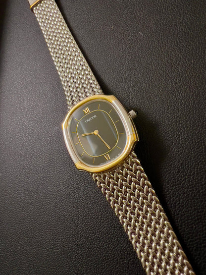 Credor Black Dancing Dial Mesh Bracelet Women's Watch — product photograph 6