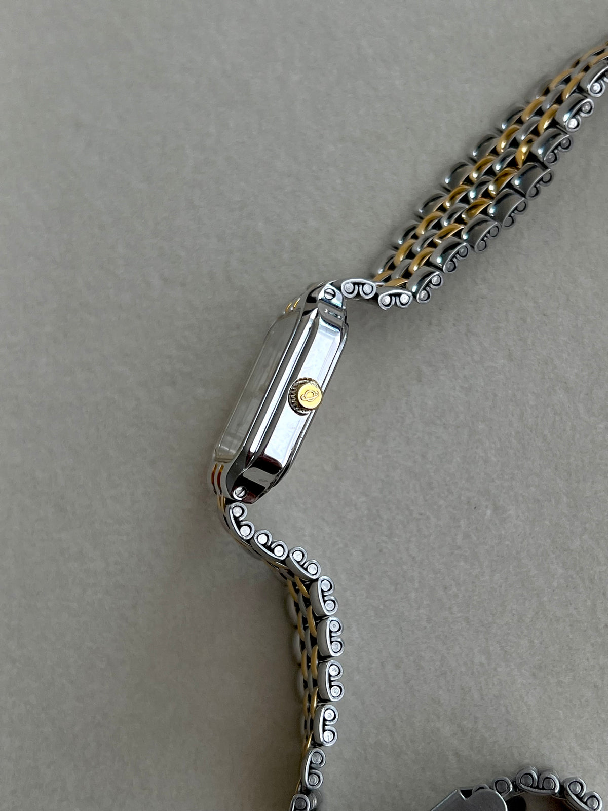 Enicar Two Tone Square Women’s Watch Roman Dial Date, product view 8.