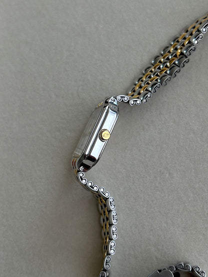 Enicar Two Tone Square Women’s Watch Roman Dial Date, product view 8.