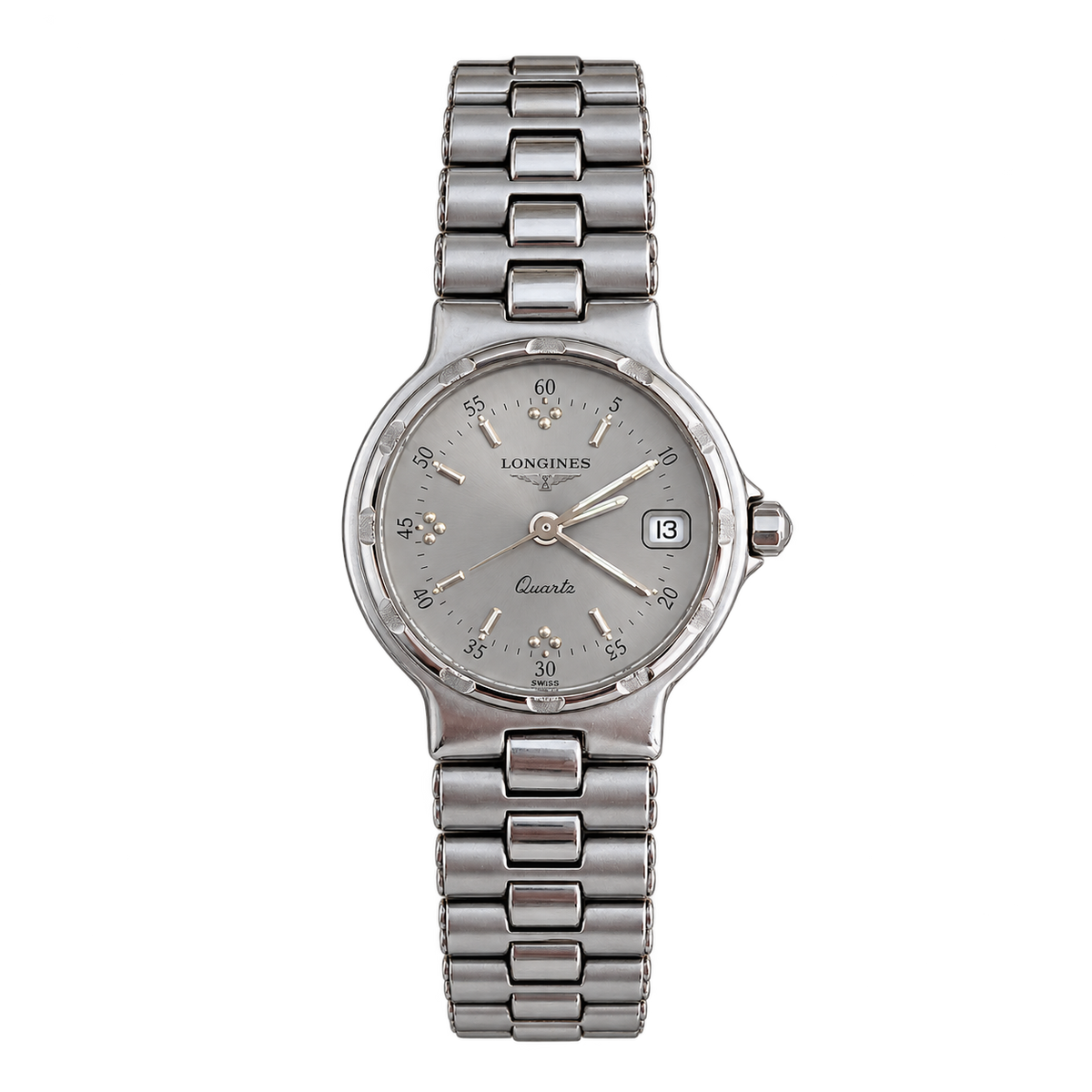 Longines Conquest Silver Grey Dial Bracelet Women's Watch