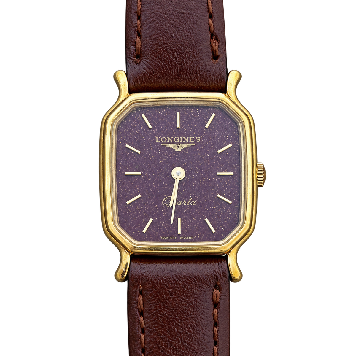 Longines Gold Wine Dial Women's Watch