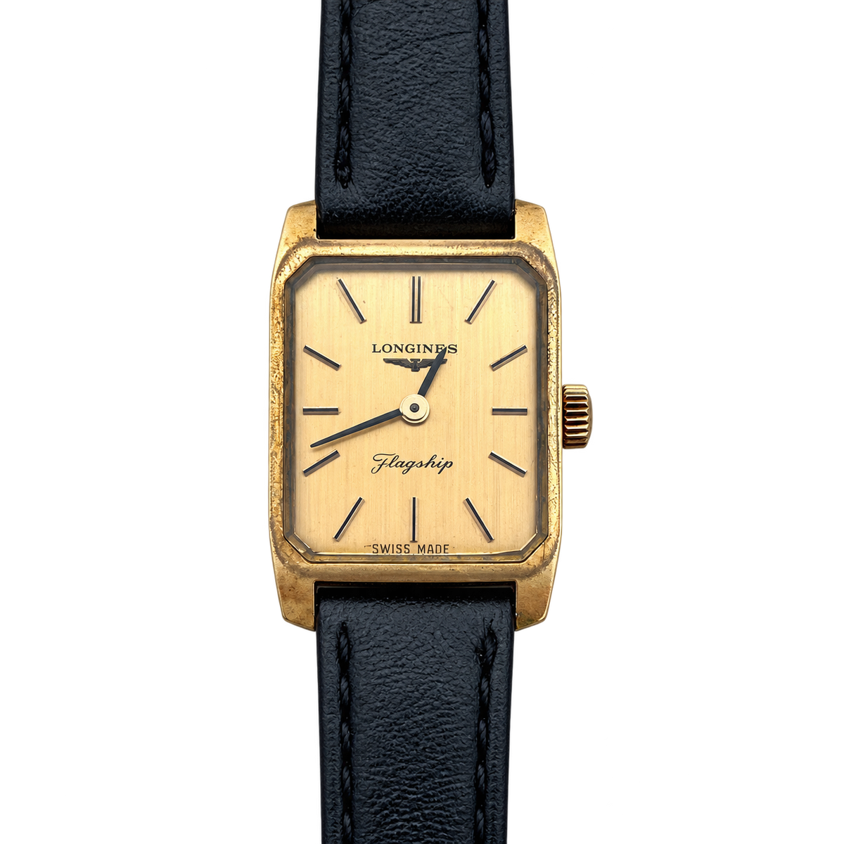 Longines Flagship Gold Rectangular Champagne Dial Women’s Watch