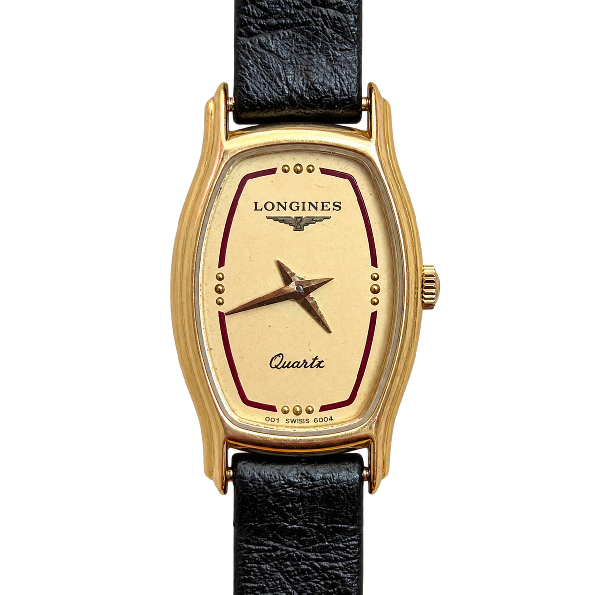 Longines Slender Gold Tonneau Dial Watch