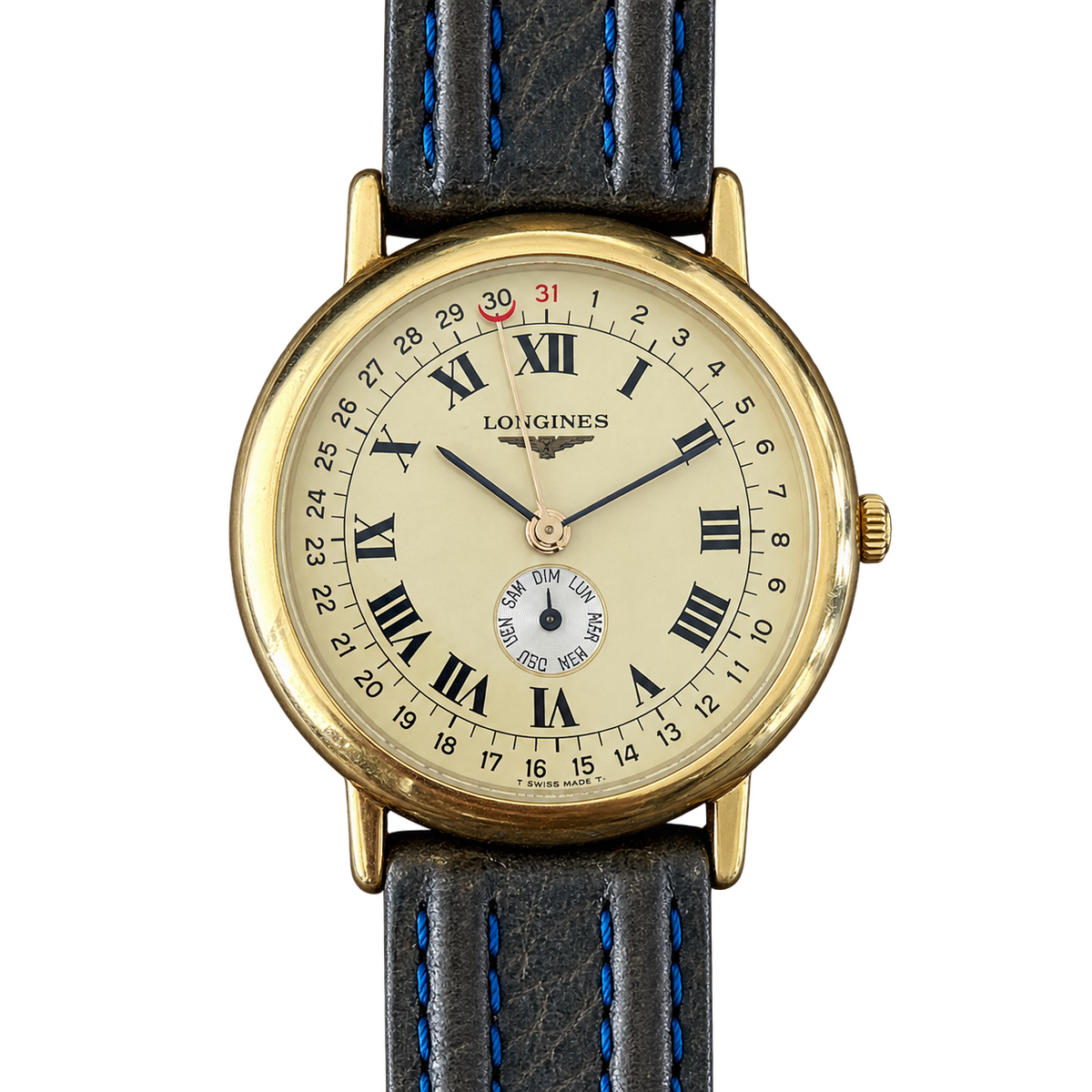 Longines Charleston Champagne Pointer Date Watch