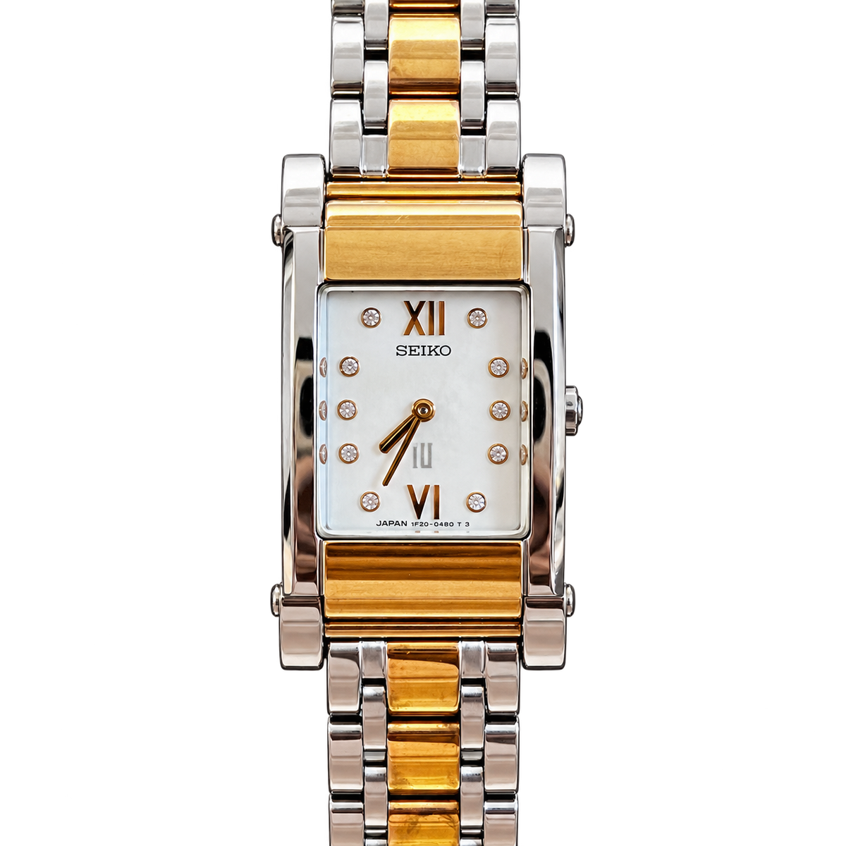 Seiko Tissé Two Tone Tank Women’s Watch
