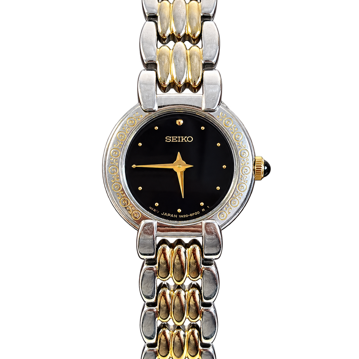 Seiko Blue Dial Engraved Case Women’s Watch