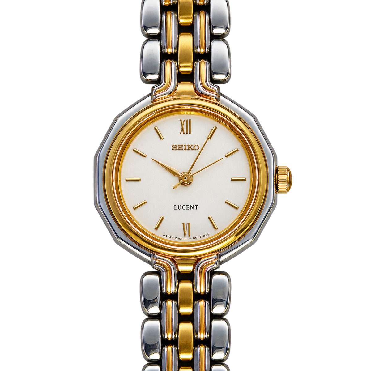 Seiko Lucent Champagne Dial Two Tone Women's Watch