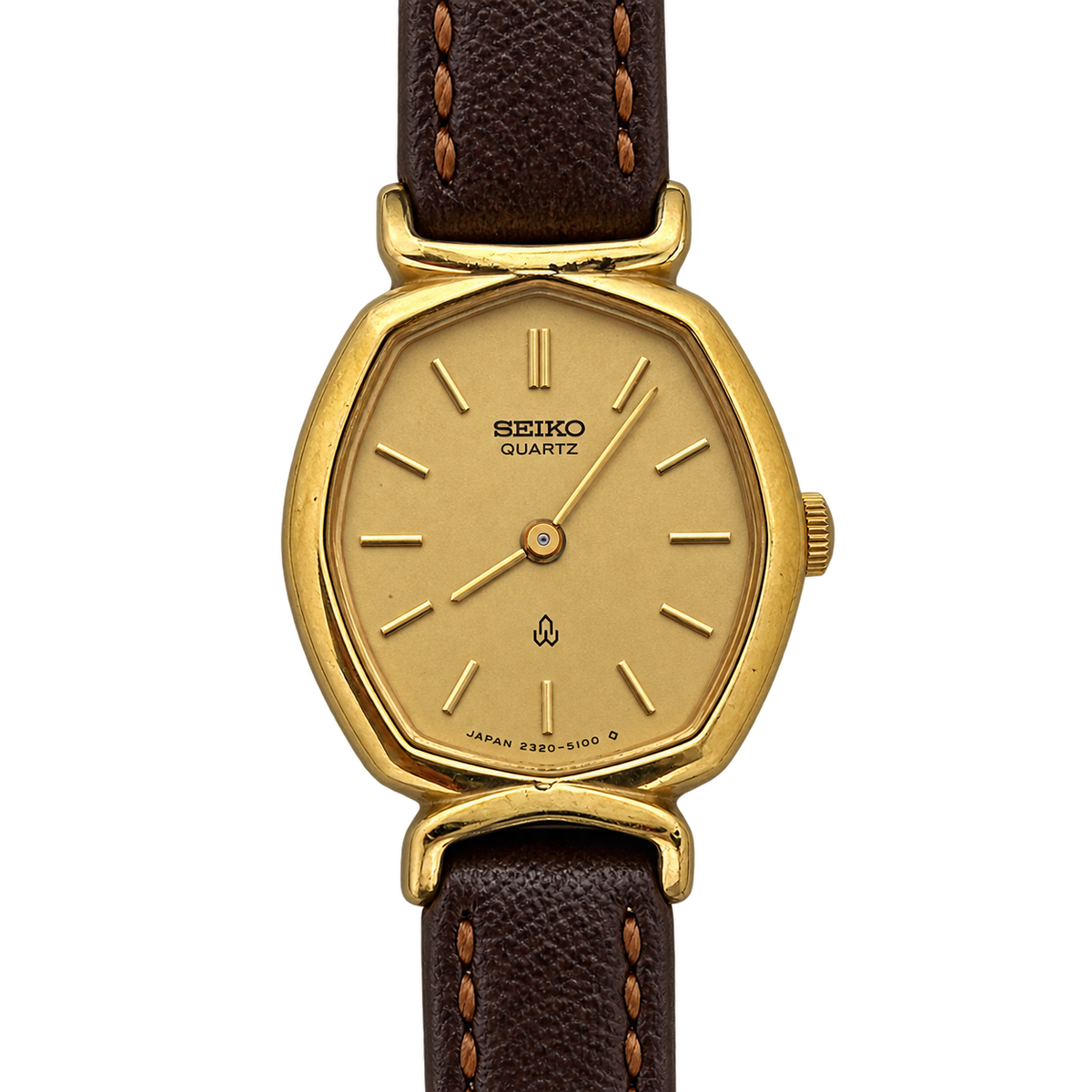 Seiko Champagne Dial Soft Hexagonal Women's Watch