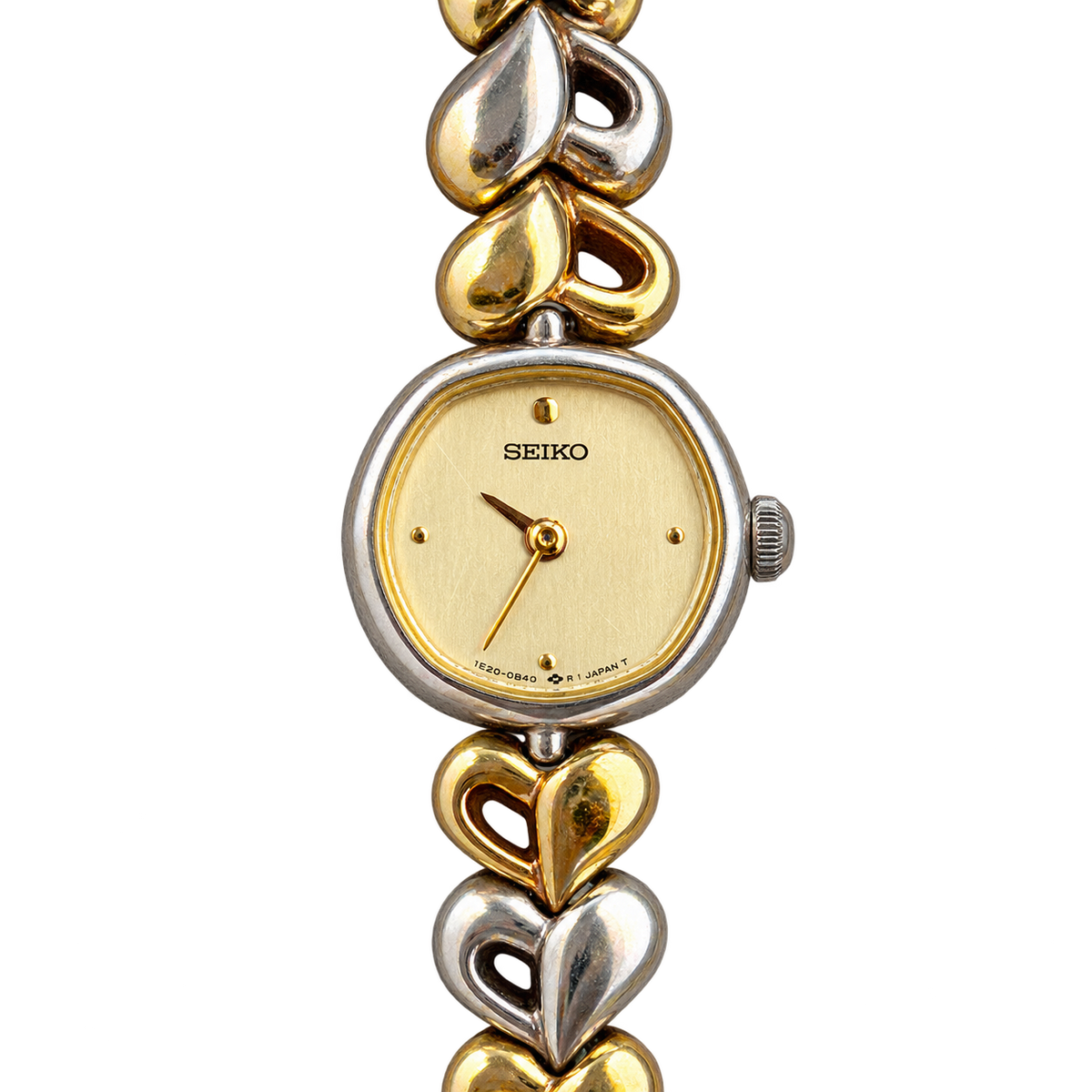 Seiko Tissé Two Tone Heart Bracelet Women's Watch
