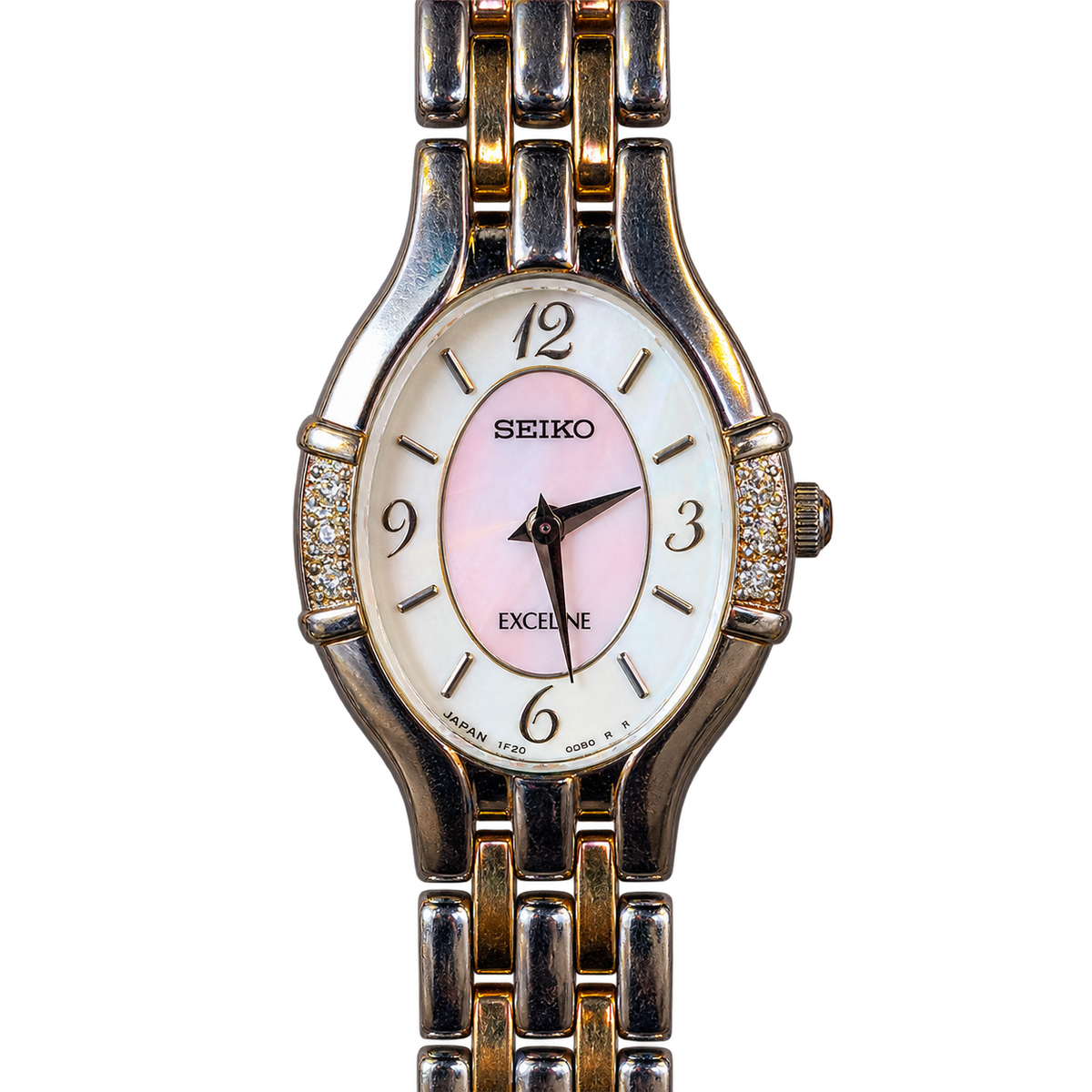 Seiko Exceline Pink Mother of Pearl Diamond Women's Watch