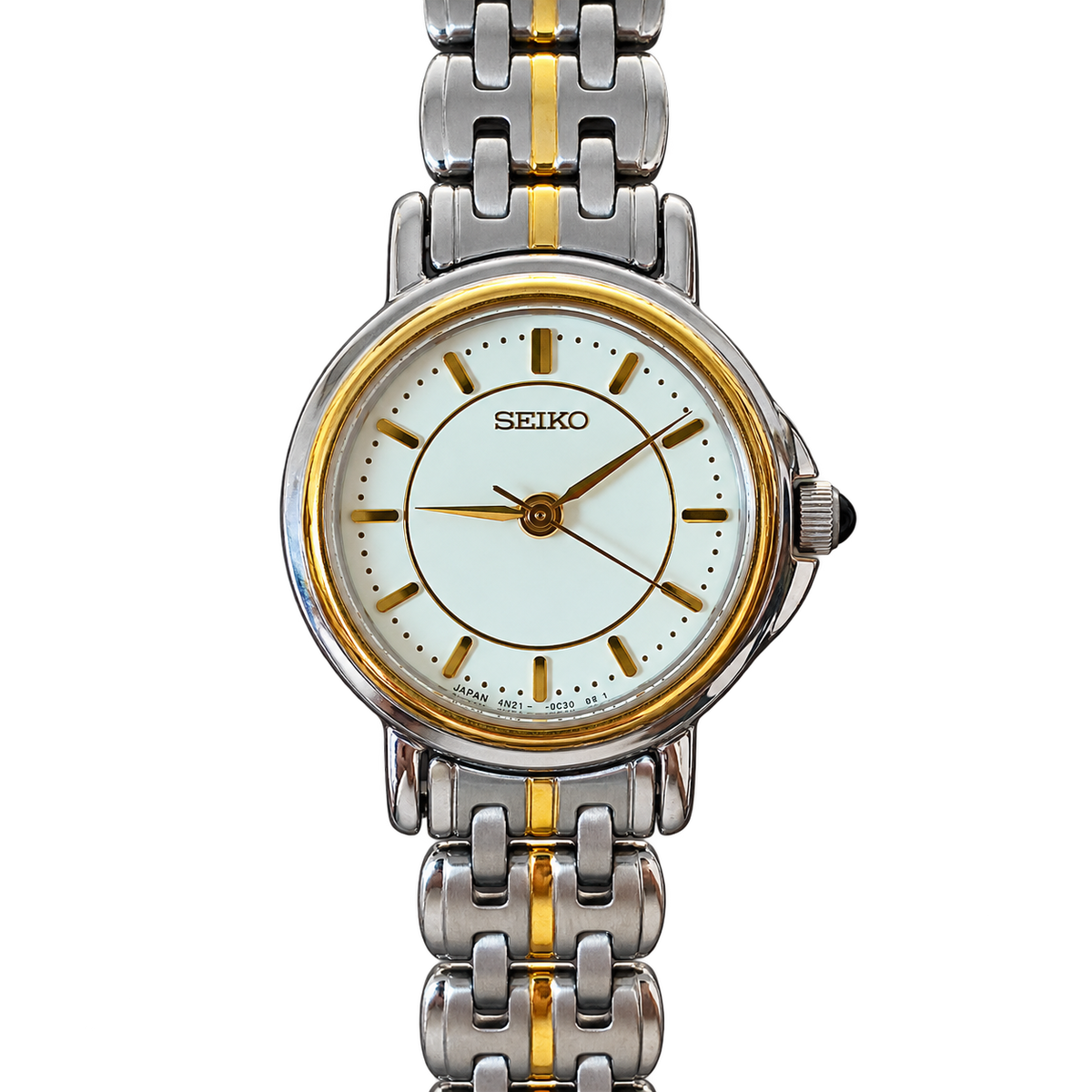 Seiko Ivory Dial Two Tone Link Women's Watch