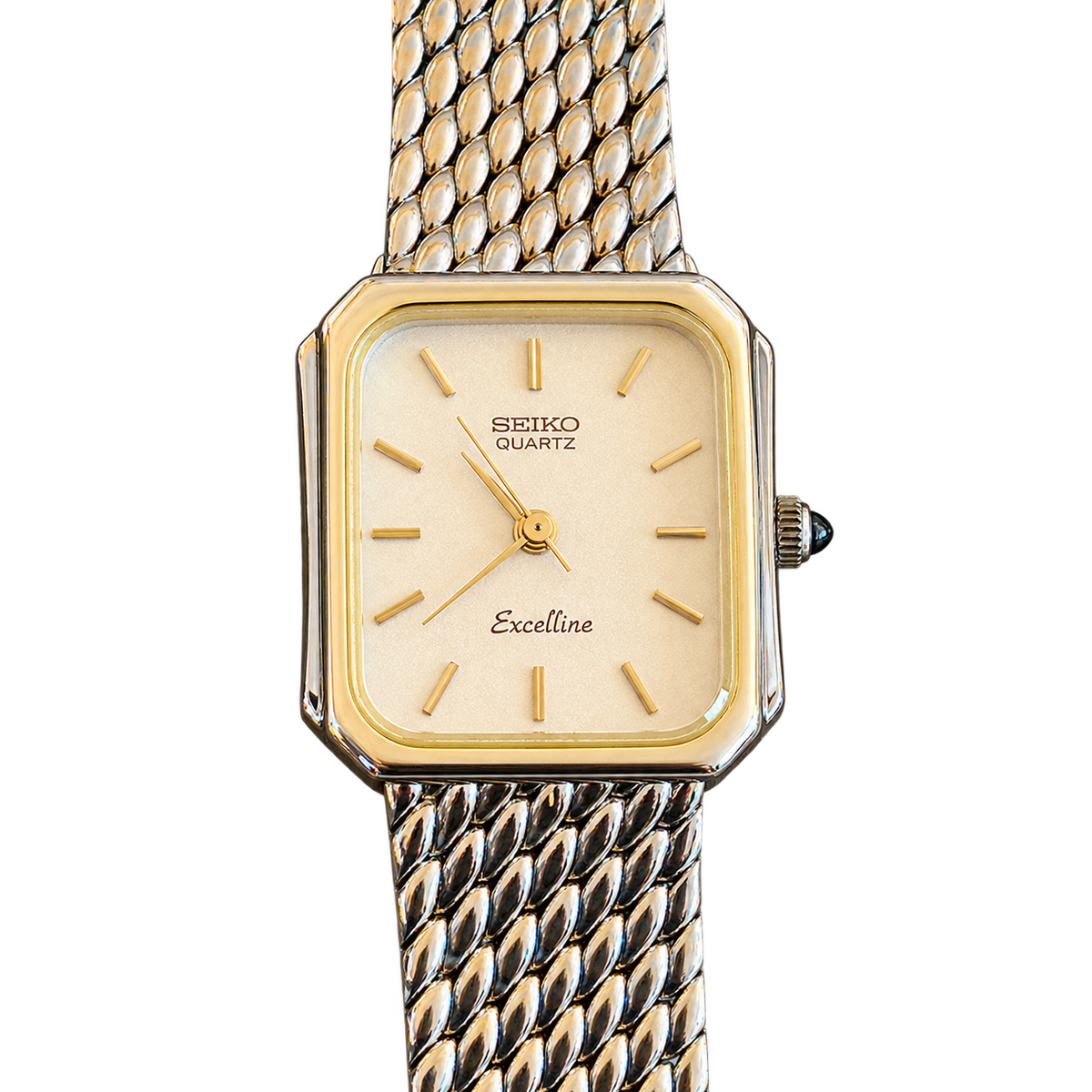 Seiko Exceline Pinched Cushion Two Tone Women's Watch