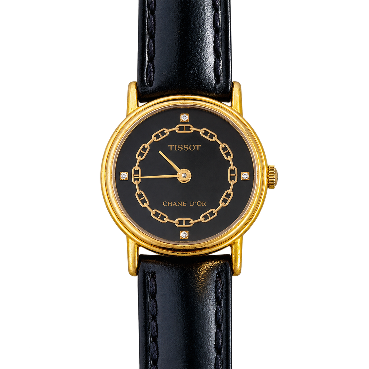 Tissot Chaîne d’Or Black Dial Chain Motif Women’s Watch