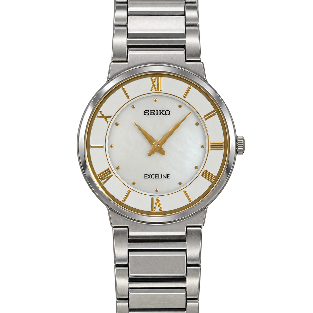 Seiko Exceline Mother of Pearl Silver Bracelet Women’s Watch