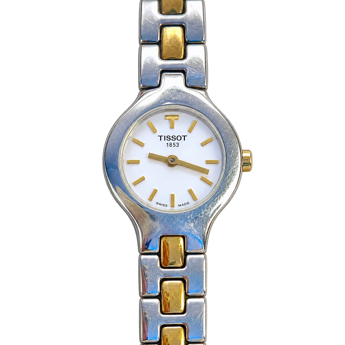 Tissot White Dial Two Tone Bracelet Women’s Watch