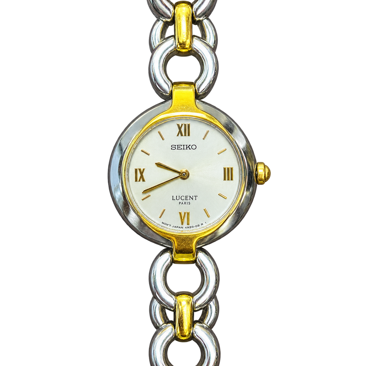 Seiko Lucent Paris Mother of Pearl Chain Bracelet Women’s Watch