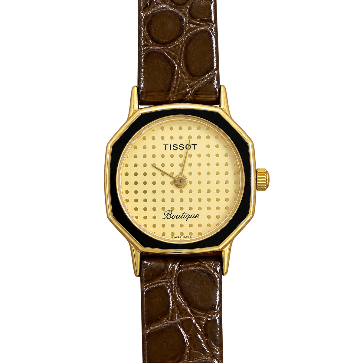 Tissot Boutique Dotted Dial Gold Octagonal Women’s Watch