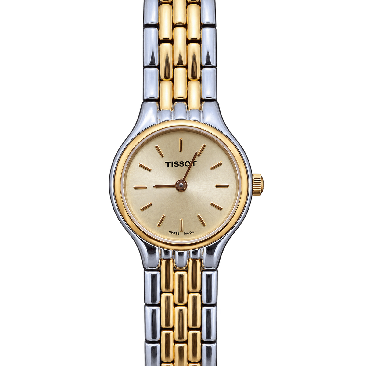 Tissot Gold Sunburst Dial Two Tone Women’s Watch