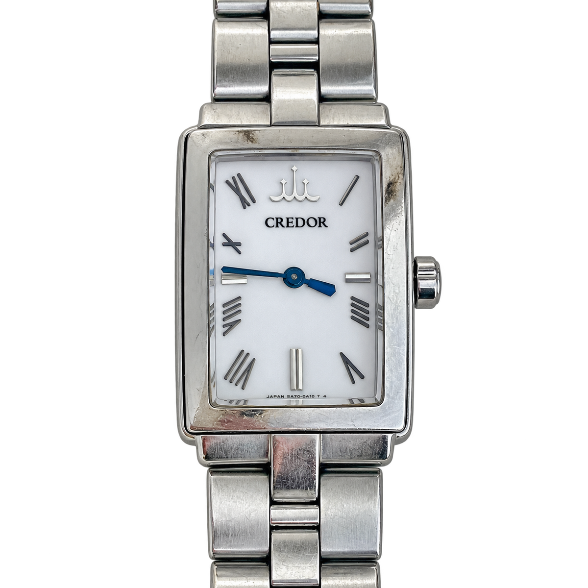 Credor by Seiko Rectangular Silver Roman Dial Women's Watch