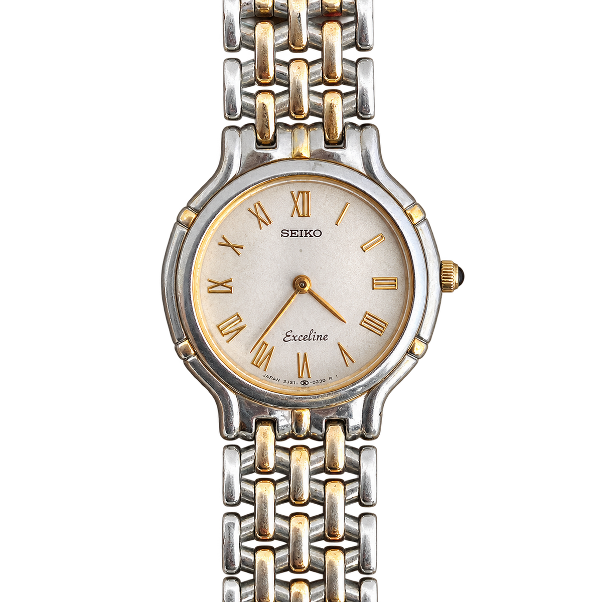 Seiko Exceline Roman Dial Two Tone Bracelet Watch