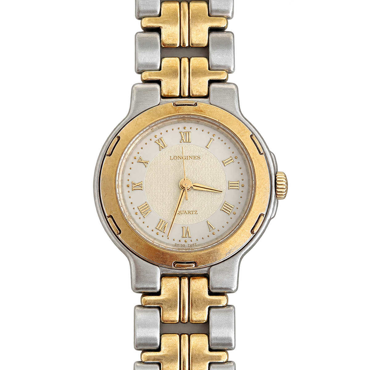 Seiko Exceline Roman Dial Sculpted Two Tone Bracelet Watch