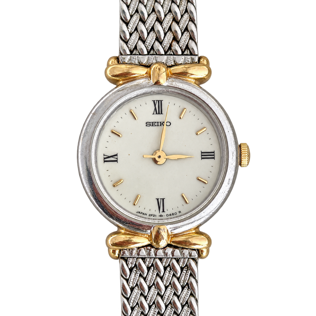 Seiko Ribbon Lug Two Tone Bracelet Watch